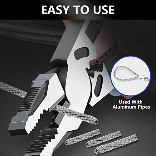 Wire Rope,1/16 Wire Rope,304 Stainless Steel Wire Cable,100Ft With 30Pcs Crimping Sleeves,Clothes Line Wires,Trellis Wire,7X7 368Lbs Breaking Strength,Perfect For Outdoor,Yard,Garden Or Crafts #TOP4