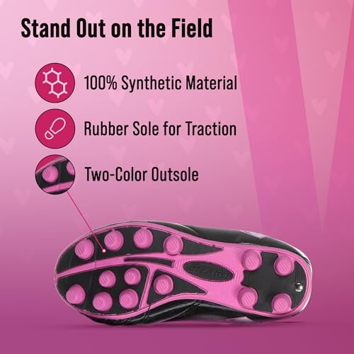 Vizari USA Boys Girls Soccer Cleats | Youth Firm Ground Athletic Outdoor Football Shoes for Toddler, Little Kid, Big Kid | Lightweight & Durable4