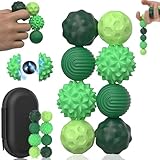 8 Stück Magnetische Fidget Toys, Magnetkugeln Stressball Silikon Sensorik Spielzeug, Magnetische Anziehungskraft Stress Bälle mit Silikonhülle, Sensory Toy, Anti-Stress Fidget Toys für Stress, Angst