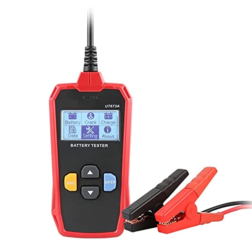 Tester Batteria, Tester della batteria for auto 1 2 V 24V DC. Analizzatore di caricabatterie Ut673a ut675a. Test del di caricamento del tester di capacità TEST 40-200 0cca.(UT673A)