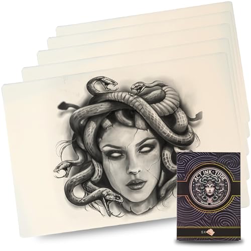 ACTINKTUDE Kunsthaut Tattoo - 5 Übungshaut Tattoo 20x30x0,3cm, Tattoo Haut Silikon, Tattoo Haut zum Üben für Anfänger und Tätowierer