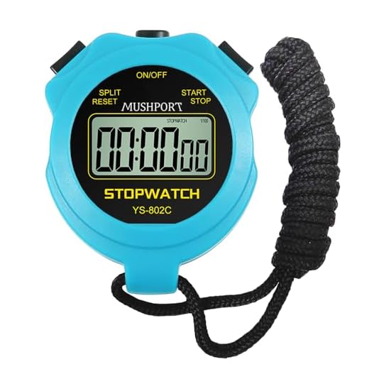 Stopwatch Timer Only Stopwatch Mode, ON/Off Silent Simple Operation, Without Clock Date Countdown, Digital Stop Watch for Sports Kids Coaches Swimming Running, Blue