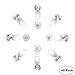 Midafon 60 Pack Glow Rings - LED Light Up Diamond Glow in Dark Rings - Party Pack Birthday Favors