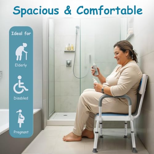 Chaise de douche de grande taille contre le risque de chute - 6