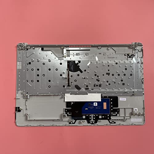 Replacement for HP 17BY 17-by 17CA 17-CA Laptop Upper Case Palmrest Backlit Keyboard Touchpad Assembly Part with ODD L92783-001 6070B1308113 Top Cover Sliver 2020 Year - Thumbnail 4