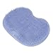 Foot Scrubber,Hands Free Back Scrubber For Shower,Multifunctional Body Shower Brush for Exfoliates Massages,Non Skid Bathroom Scrubber Mat with Suction Cup (blue)