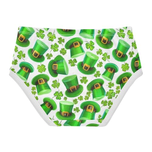 Joisal Green Leaf Shamrocks Cap Girls Underwear Toddlers 2t Cotton Panties for Girl Fun Briefs Underpants2
