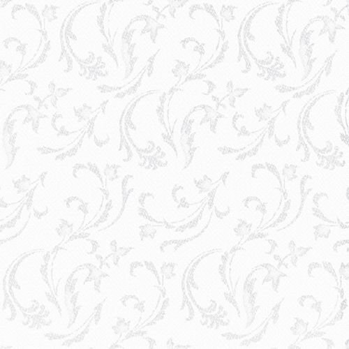 Serviettes Royal Collection blanc damascato Papstar grand format 40x40 cm