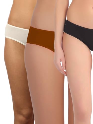 Image of Triumph Stretty Cotton 80 Medium Coverage Midi Brief - Pack of 3 Assorted