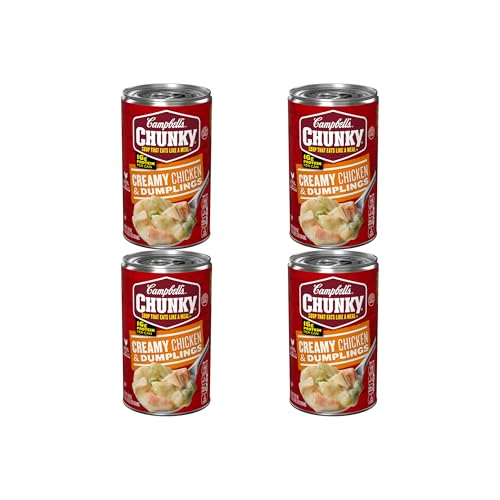 Image of Campbell's Chunky Soup, Creamy Chicken and Dumplings Soup, 18.8 Oz Can (Pack of 4)