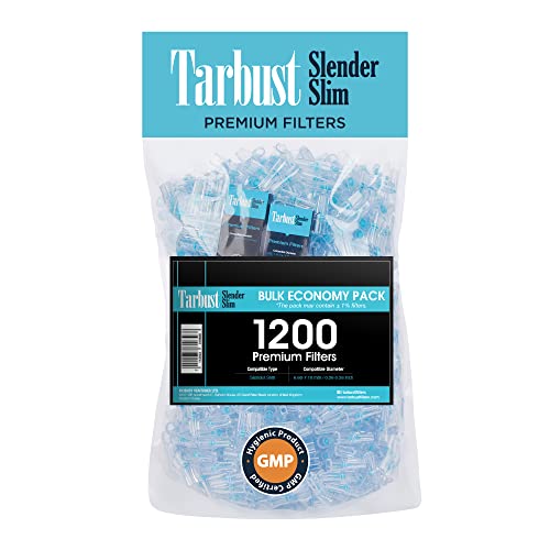 Best Deal for Tarbust Slender 1200 Cigarette Filters, Cigarette Filters