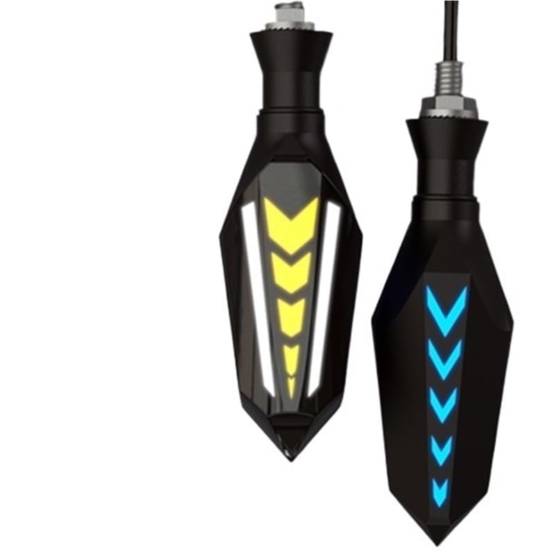 Clignotants Moto LED Ambre Haute Visibilité DRL et Feu Arrière FZS