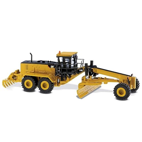 Diecast Masters 1:125 Caterpillar 24M Motoniveladora, serie Elite Camión para gatos | Camiones de construcción coleccionables a presión a escala | Camión Caterpillar, modelo Diecast Masters 85539