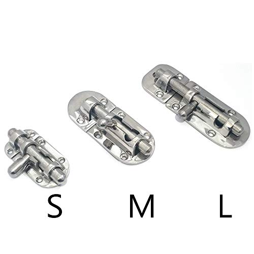 NRC&XRC Marine 316 Stainless Steel Heavy Duty 4-1/3\" Long Locker Latch Slide Barrel Bolt for Marine Boat Window/Door/Hatch - Thumbnail 4