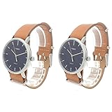 [タイメックス]TIMEX ペアウォッチ 収納BOX 同じサイズ 2本セット ウィークエンダー ネイビー文字盤 シルバー×ライトブラウン レザー TW2P97800TW2P97800 腕時計[国内正規品] [並行輸入品]