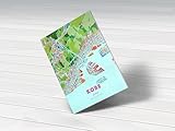 MG Global Modern Hometown Hanging Canvas Print of KOBE JAPAN Crazy Colorful | 8x12 12x18 16x24 20x30 24x36 Maximalist Colorful City Wall Art for Gift | Maximalist Home Office Decor