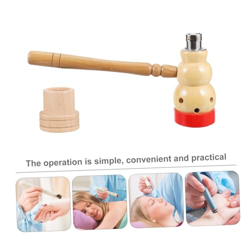 Caja de Moxibustión Automática Portátil, Quemador de Moxa de Madera con Temperatura Ajustable para Uso Doméstico, Terapia del Ombligo y Alivio del Dolor miniatura 3