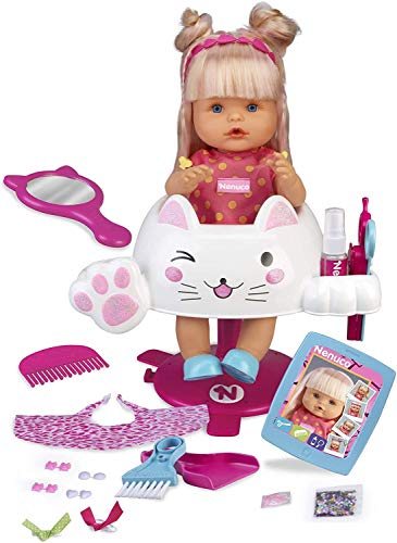 Nenuco Parrucchiera Glitter, Bambola Educativa, Famosa (700015153)
