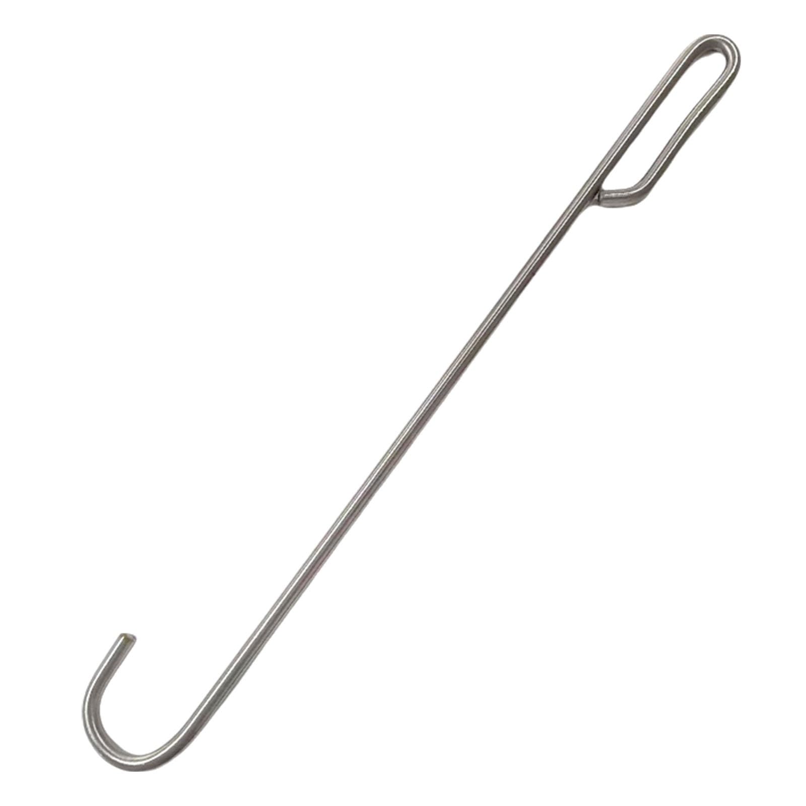 LZMZMQ Manhole Lift Hook with Half Circle Hooks, 28 32 47 60 in Manhole Lid Puller, Lifting Faucet Cover/Irrigation Manholes/Sewer Lids Handhole Puller(Dia 10MM/0.39IN,L 50CM/19.7IN)