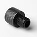 1/2-28UNEF Female to 1/2-20 UNF Male Thread Adapter - High-Strength Aluminum Alloy - Black Anodized - for Plumbing, Hydraulics & Industrial Applications