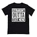 Custom Text Straight Outta Personalized Shirt Unisex X-Large Black