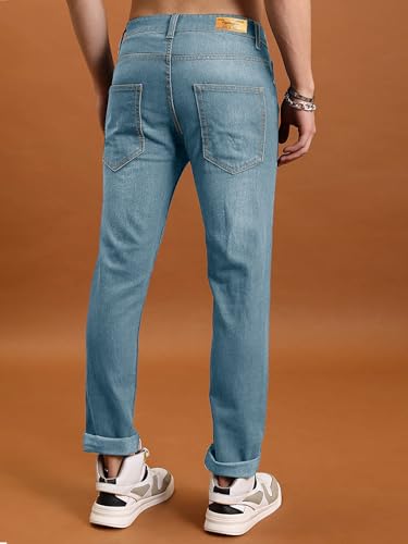 Image of Noble Monk Men Mid Rise Nobel Monk Regular Fit Denim Jeans | Jeans Pants