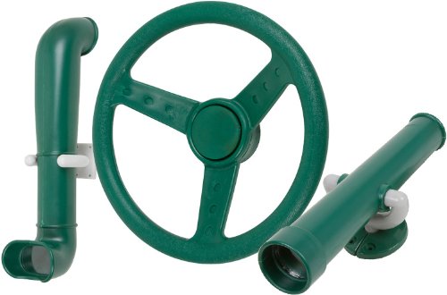 Swing Set Stuff Periscope Telescope and Steering Wheel Kit SSS Logo Sticker Swing Set Attachment, Green
