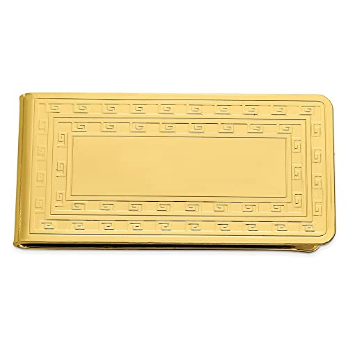 Diamond2Deal Gold-Tone Money Clip (Length: 3.5 Inch|Width: 2.5 Inch)