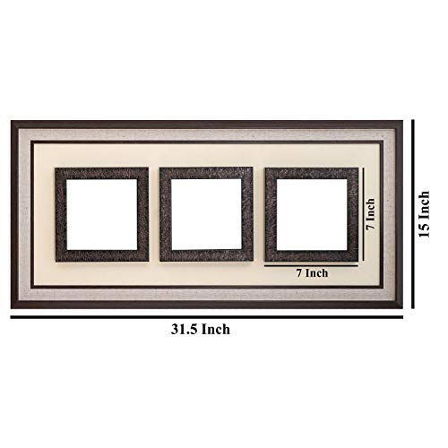 Image of Wens 'Floral Bunch' 3 Panel Wall Art Painting (PS Wood, 38 cm x 80 cm x 3.75 cm)