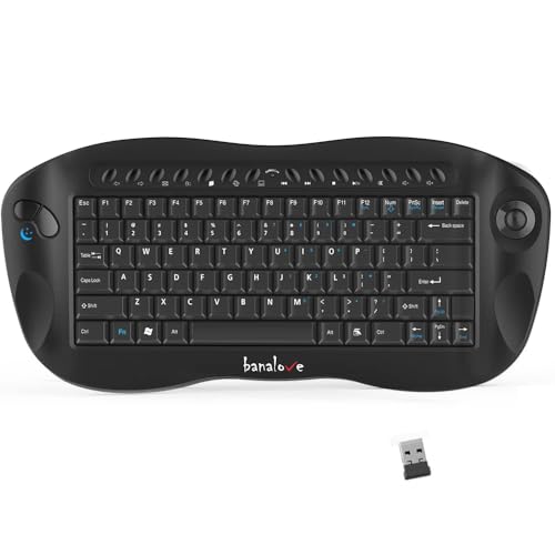 Wireless Keyboard with Trackball, 2.4G Handheld Multimedia...