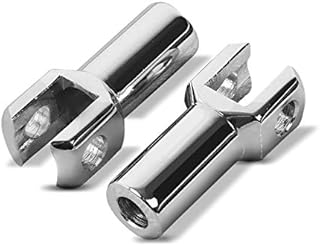 Sozius Fussrasten-Halter Kompatibel für Harley-Davidson Fat Boy 00-06 Chrom