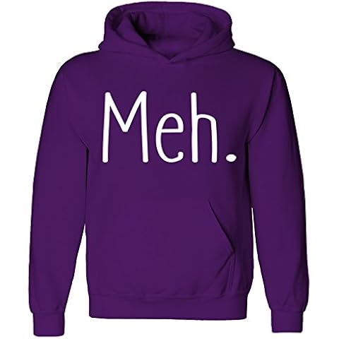 Youth Kids Purple Meh Bored Hoodie Cover