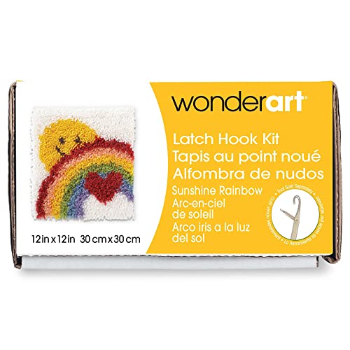 Image of Wonderart Latch Hook Yarn, Sunshine Rainbow