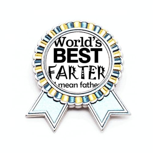 Broche Best Father fête des pères cadeau homme en métal taille M