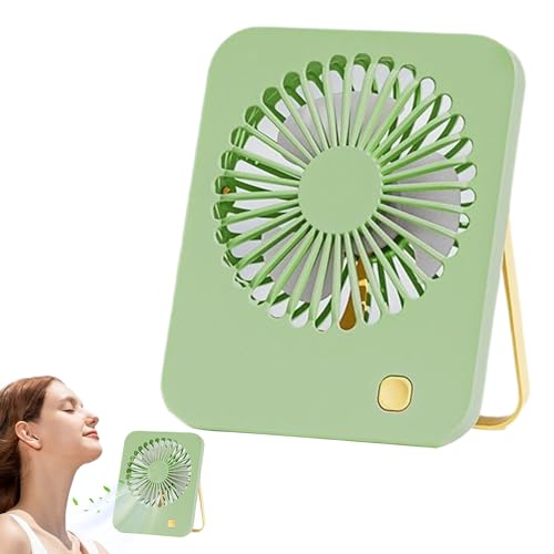 Nexusectar Ventilador de Sobremesa, Inclinación 180° Enfriador De Mesa Portátil, Ventilador Silencioso con Asa Alimentado por USB para Gimnasio Playa Camping Viajes Exteriores Escritorio Jardín
