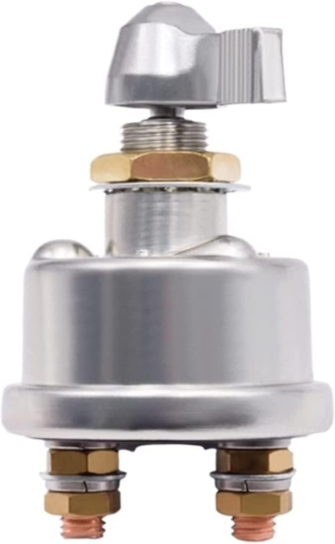 1Pcs Car Battery Switch Isolator Disconnect Cut Off Kill Main Switch 12V 24V DC Vehicle Master Power Switch (Color : 1)(1)