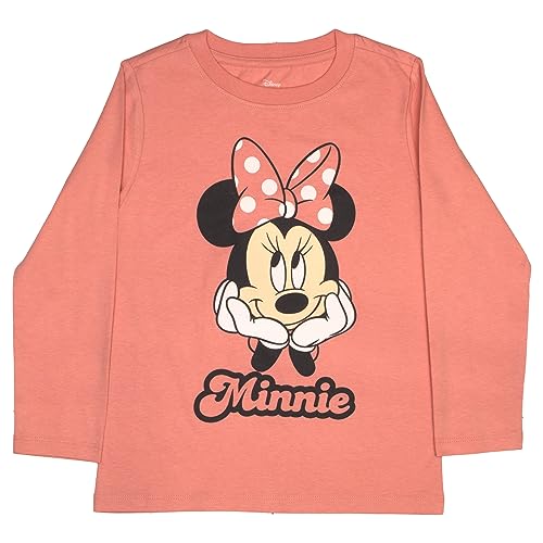 Disney Minnie Mouse Girls Long Sleeve T-Shirts, 2-Pack Bundle Set for Kids and Toddlers3