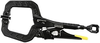 STANLEY FMHT0-75408 150 mm C-Clamp Fatmax Locking Mole Grip Swivel Pads - Black