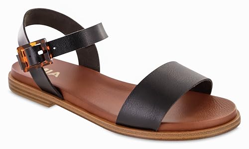 MIA Shoes Peyton Open Toe Flat Sandals for Women