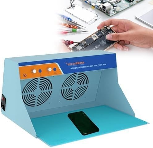 Vertikale Laminar Flow Hood für Handy Reparatur | Dual Fan Clean Bench Workstation | Einstellbare LED-Helligkeit, staubfreie Umgebung