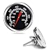 Hisencn 2" Stainless Steel BBQ Charcoal Grill Pit Wood Smoker High Temperature Gauge Thermometer Replacement Heat Indicator for charbroil 463212511, Chargriller 5050, 3008 and Others Gas Grill Model