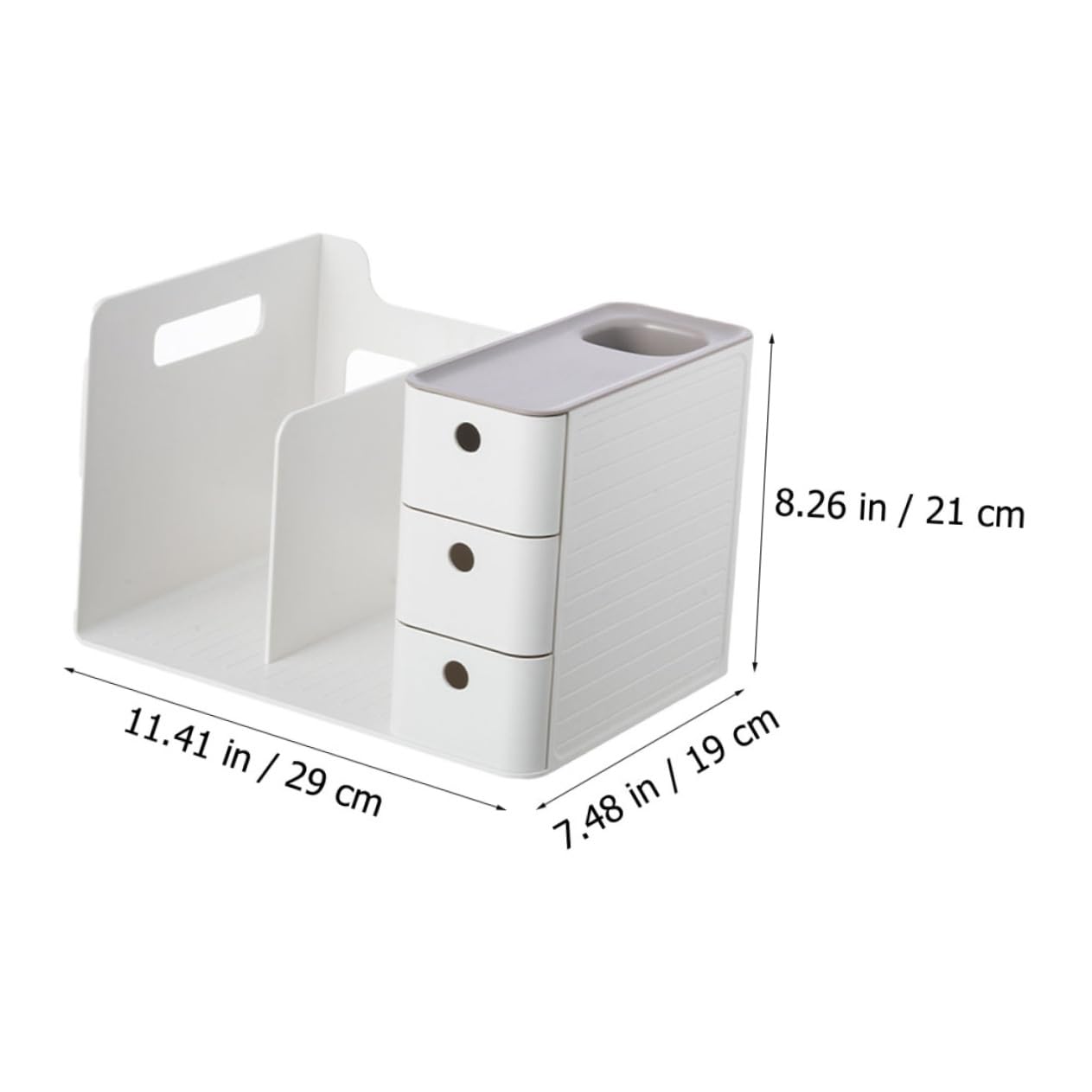 Scatola Portaoggetti da Scrivania in Plastica Scomparti, Moderna | Festa Scuola Decor, Accessori per Scrivania, Organizzatori per Scrivanie per Ufficio e Casa