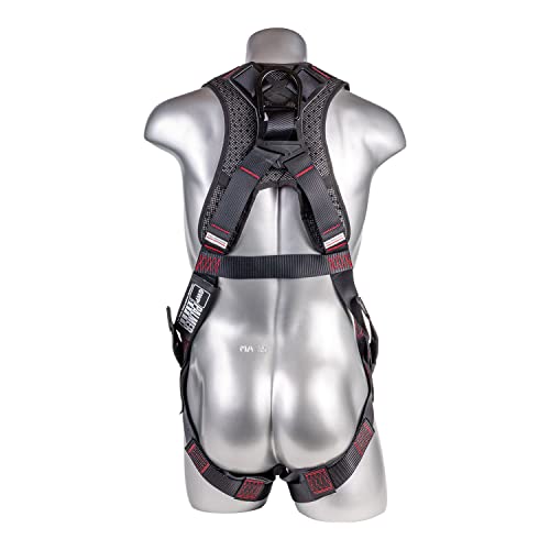 Image of Palmer Safety Full Body Harness with 5 Point Adjustment, Dorsal D-ring, Grommet Legs, Two Side D Rings, and Fall Indicators