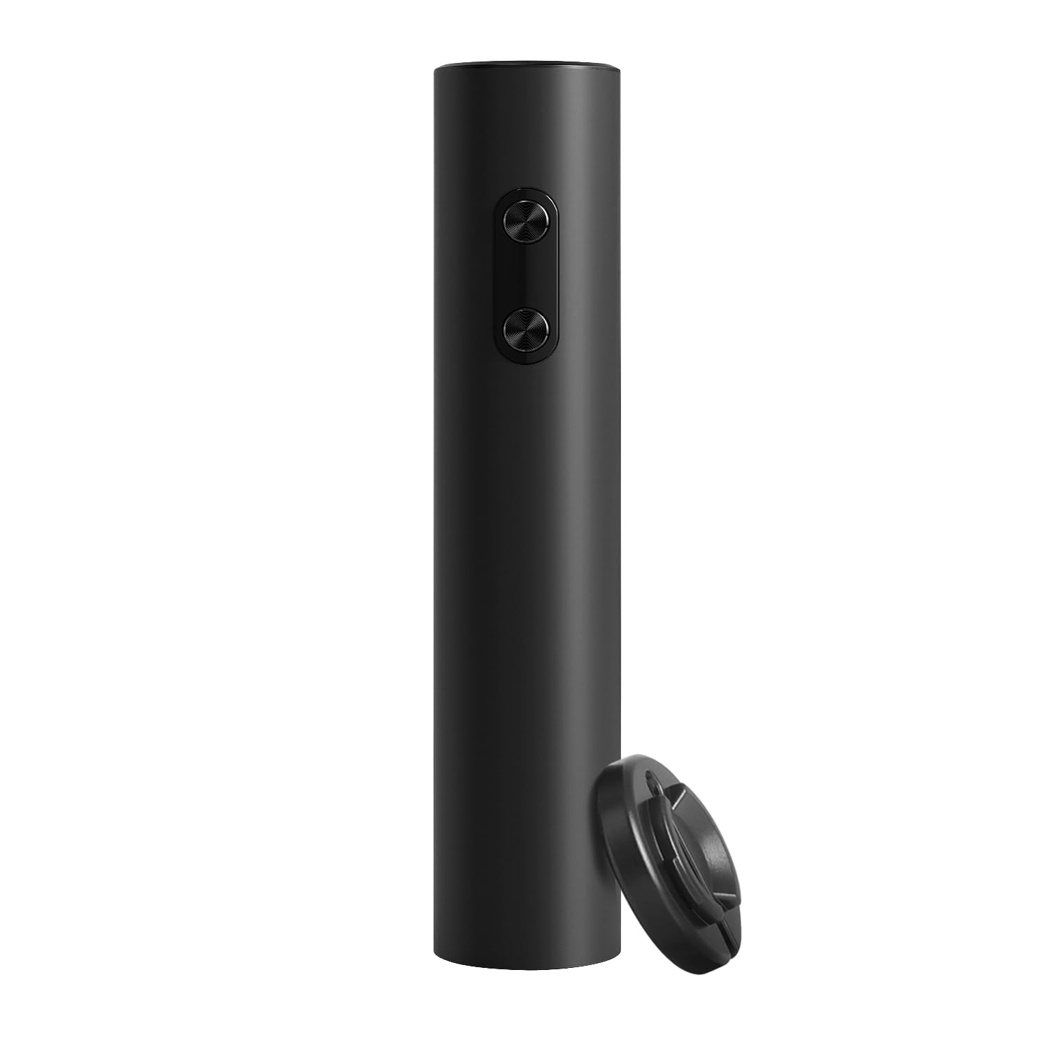 Abrebotellas de vino eléctrico, funciona con pilas, sacacorchos de vino inalámbrico, abridor automático de vino para barras de hogar, negro (cortador de papel de aluminio y 4 pilas AA no