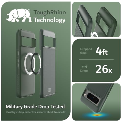 Image of TUDIA MergeGrip Magsafe Compatible for Google Pixel 8 Pro Case - Pine Green