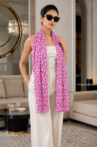 Image of DUPATTA FASHION Digital Printed Premium Stylish Multicolor Scarf for Women and Girls Lightweight Comfortable for All Seasons /Bright and Fast Colours