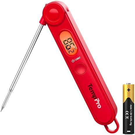 TempPro TP03B Digital Meat Thermometer for Cooking, Instant Read ...