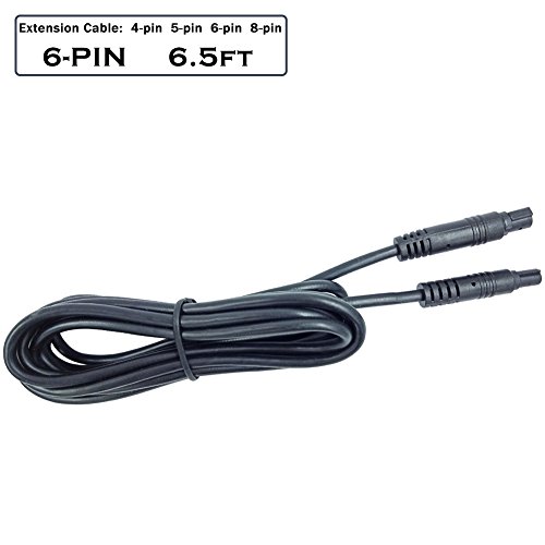 YQMAJIM Dash Cam Rear View Backup Camera Reverse Car Recorder Cable Extension Cord (6-pin 6.5ft)