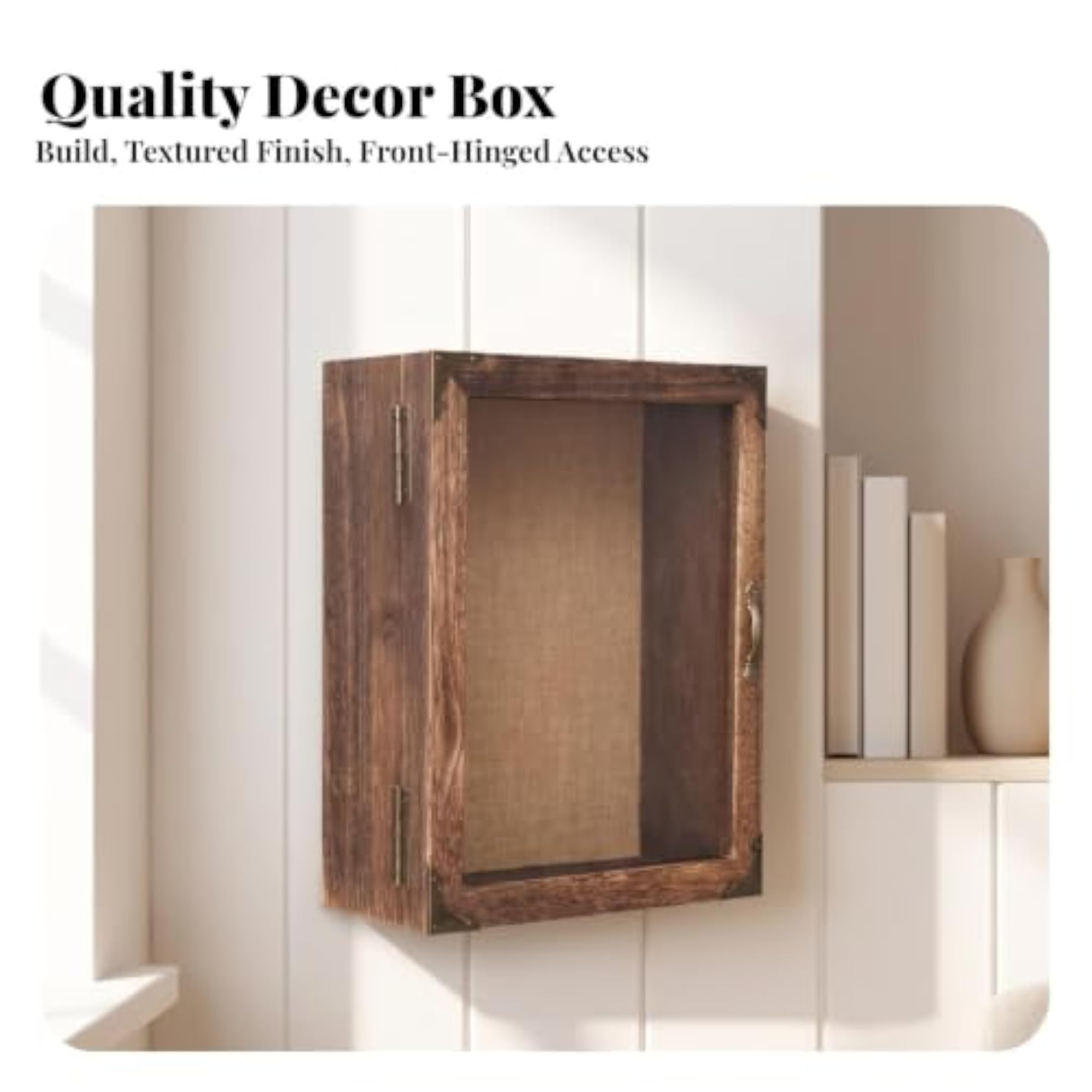 Wooden Display Box with Clear Front