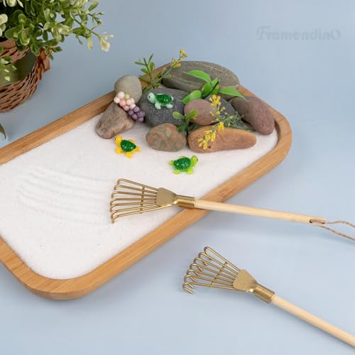 Mini rastrillos Zen Framendino 6 piezas metálicos miniatura 3